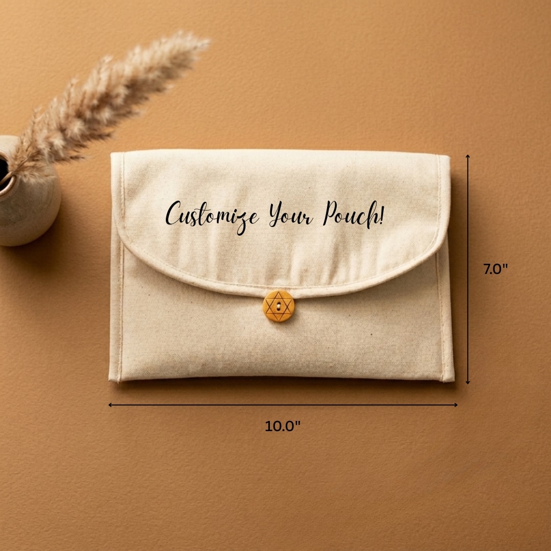 10x7 Inches Cotton Multipurpose Pouch | 300 GSM View 6