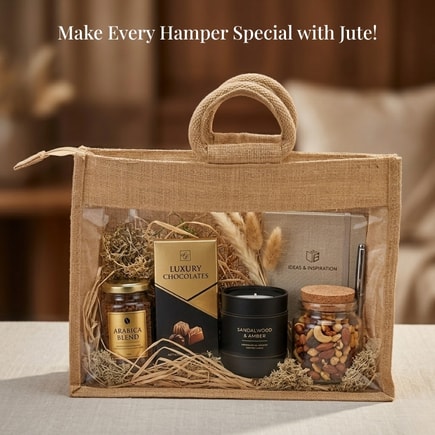 Clear View Jute Hamper Bag | 350 GSM View 6