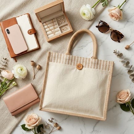 Jute Pocket Bag | 350 GSM View 4