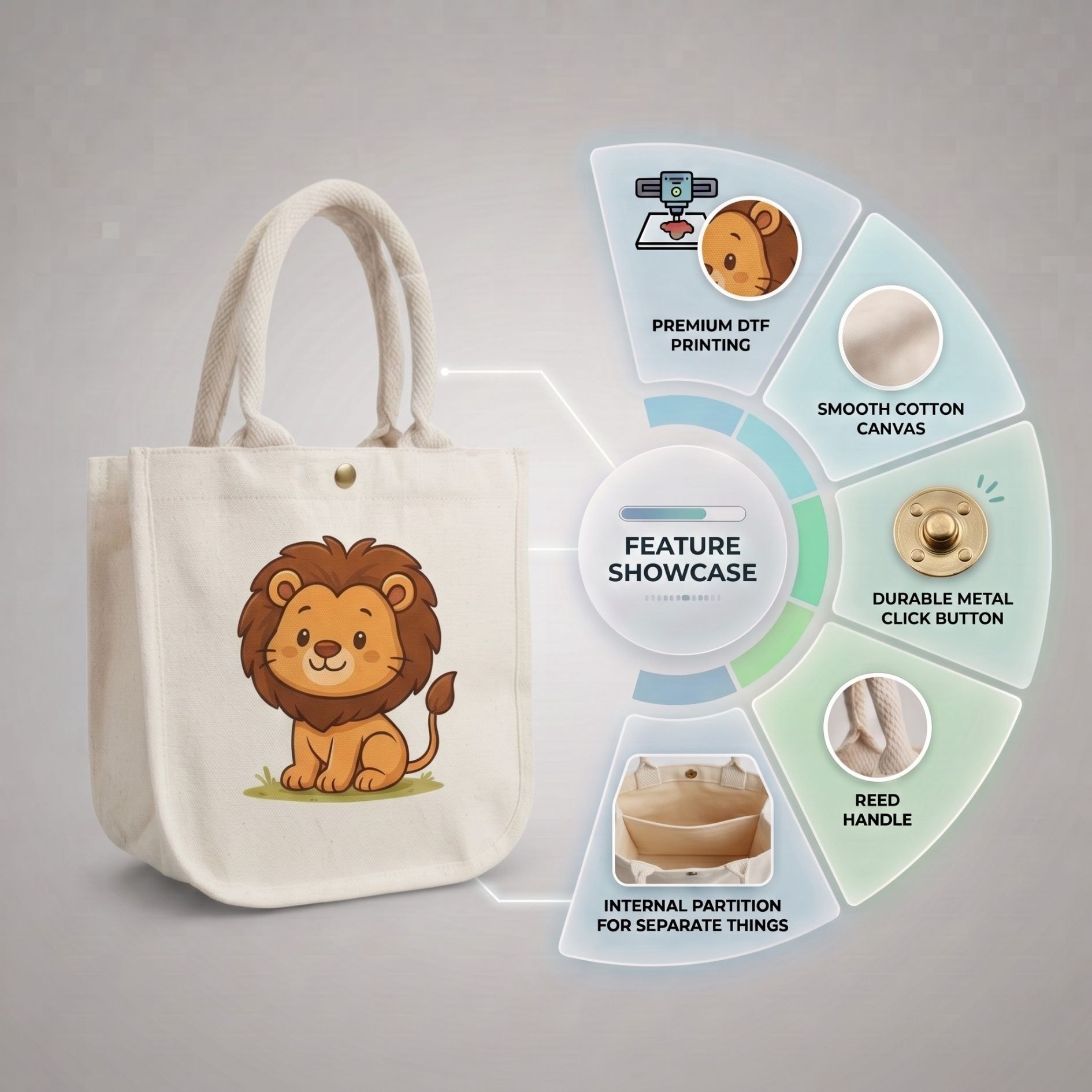 Little Lion Kids Bag | 300 GSM View 3