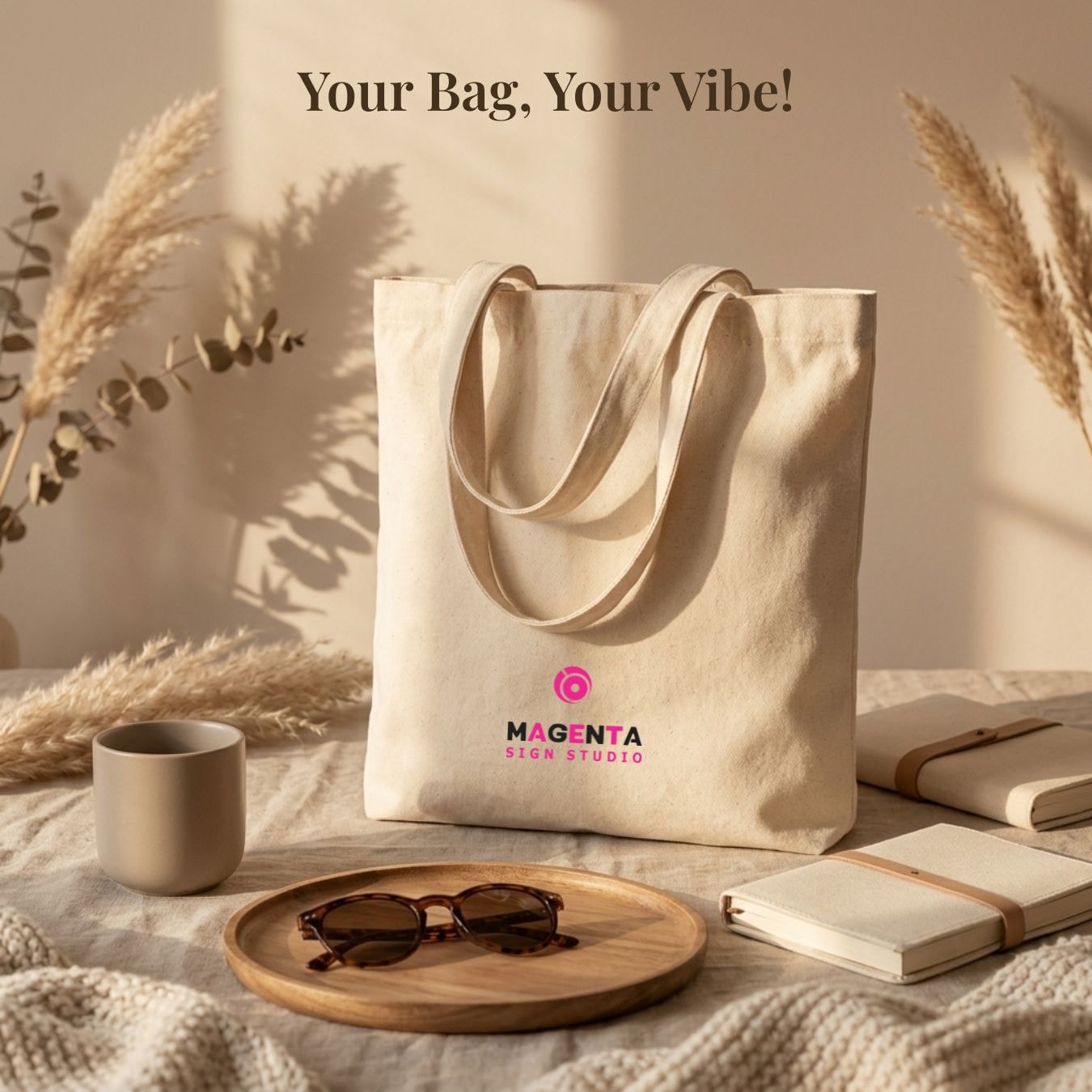 12x14 Inches | Classic Cotton Tote Bag View 7