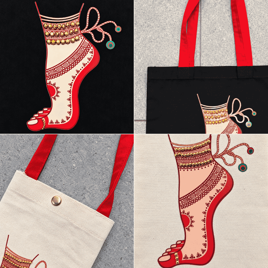 Rangilo Garba Duo | 300 GSM Cotton Fabric View 4