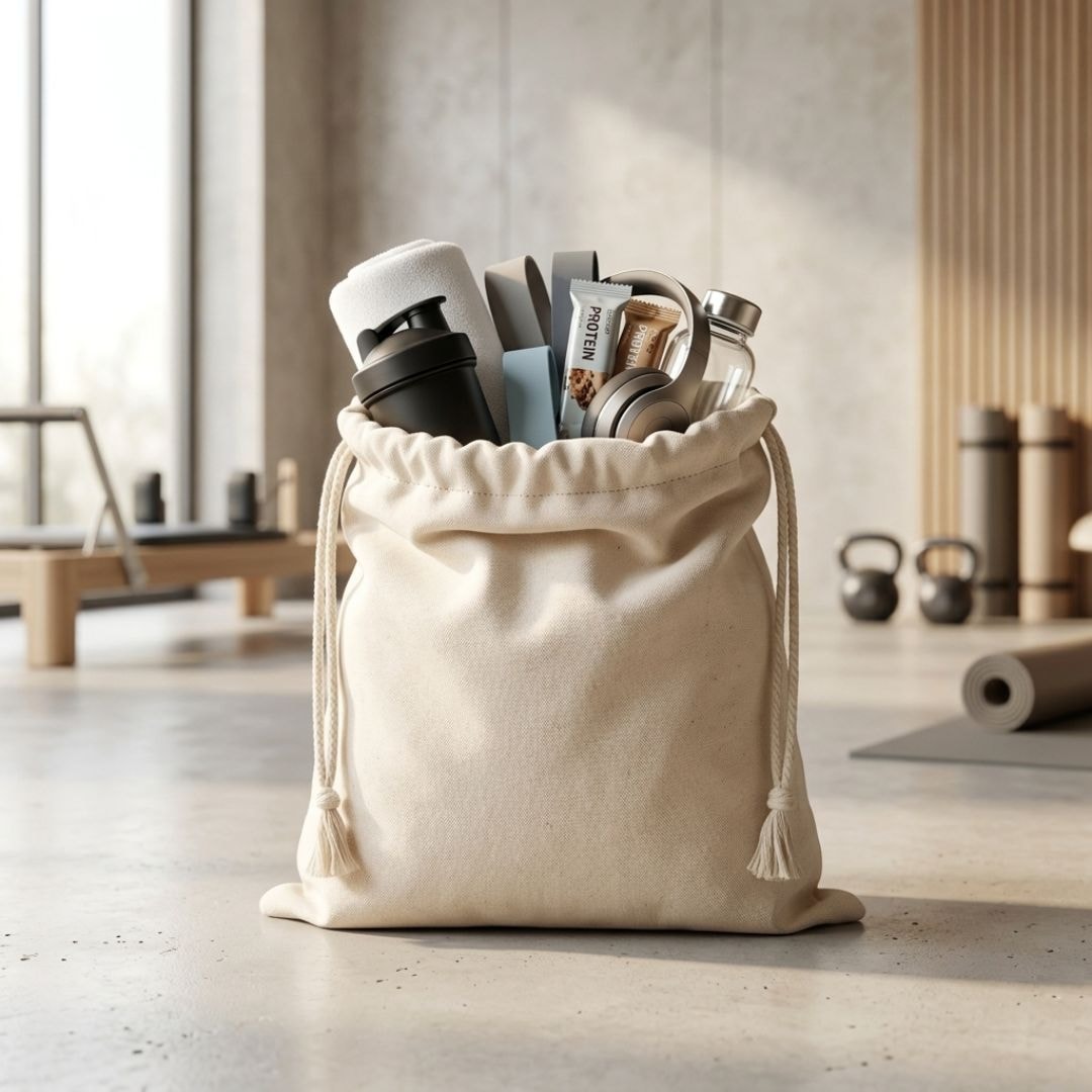 12x14 Inches Cotton Drawstring Bag | 150 GSM View 3