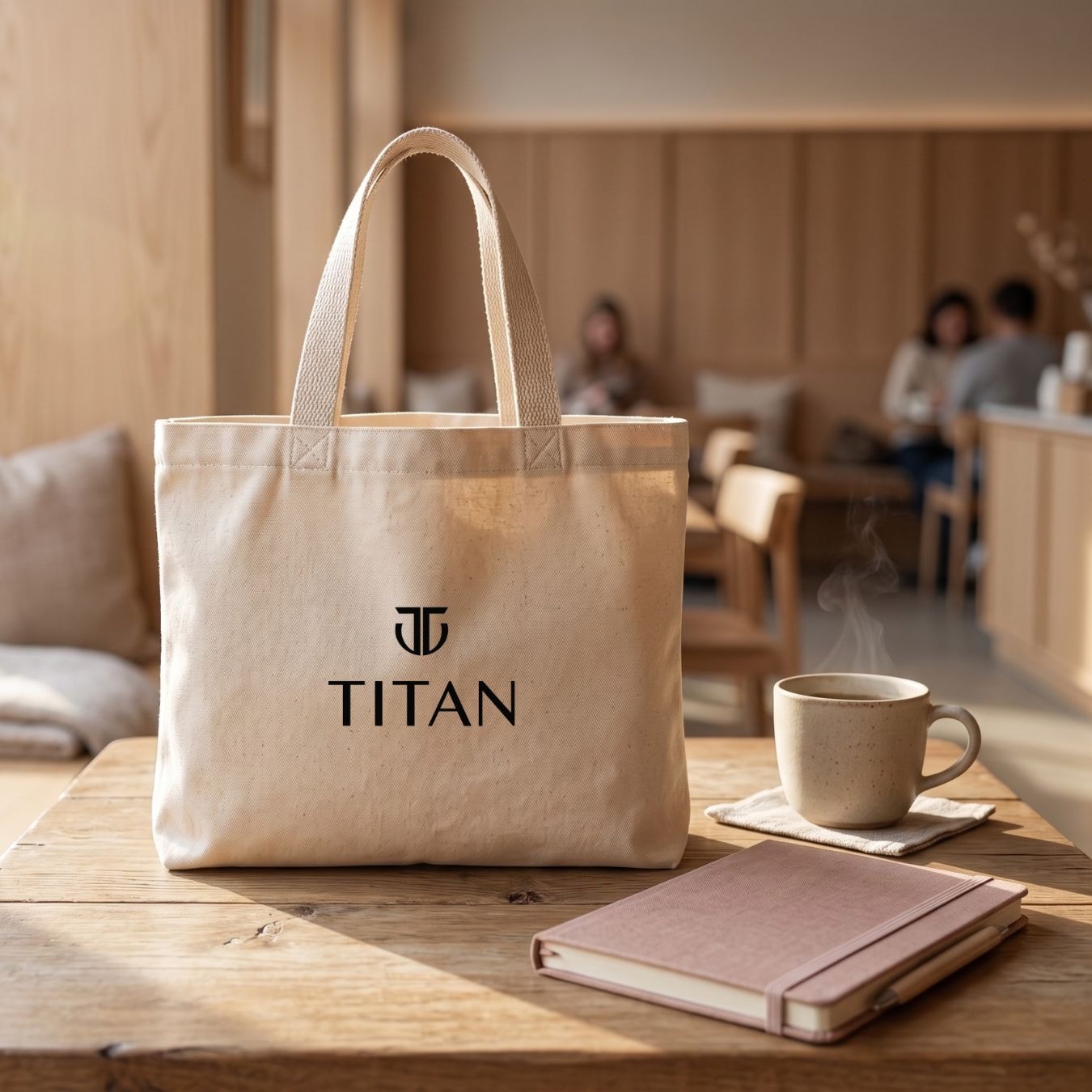 10x8 Inches | Mini Wide Cotton Tote Bag | 150 GSM View 7