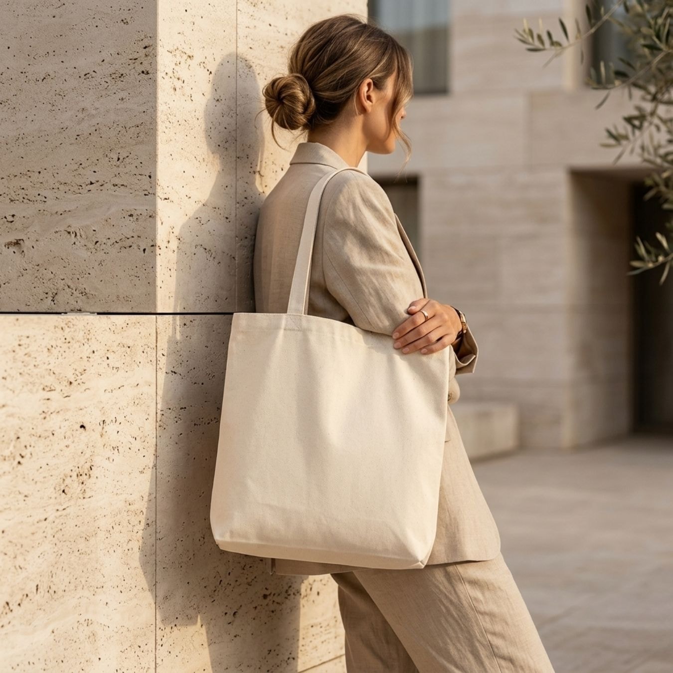 14x16 Inches | Signature Cotton Tote Bag View 3