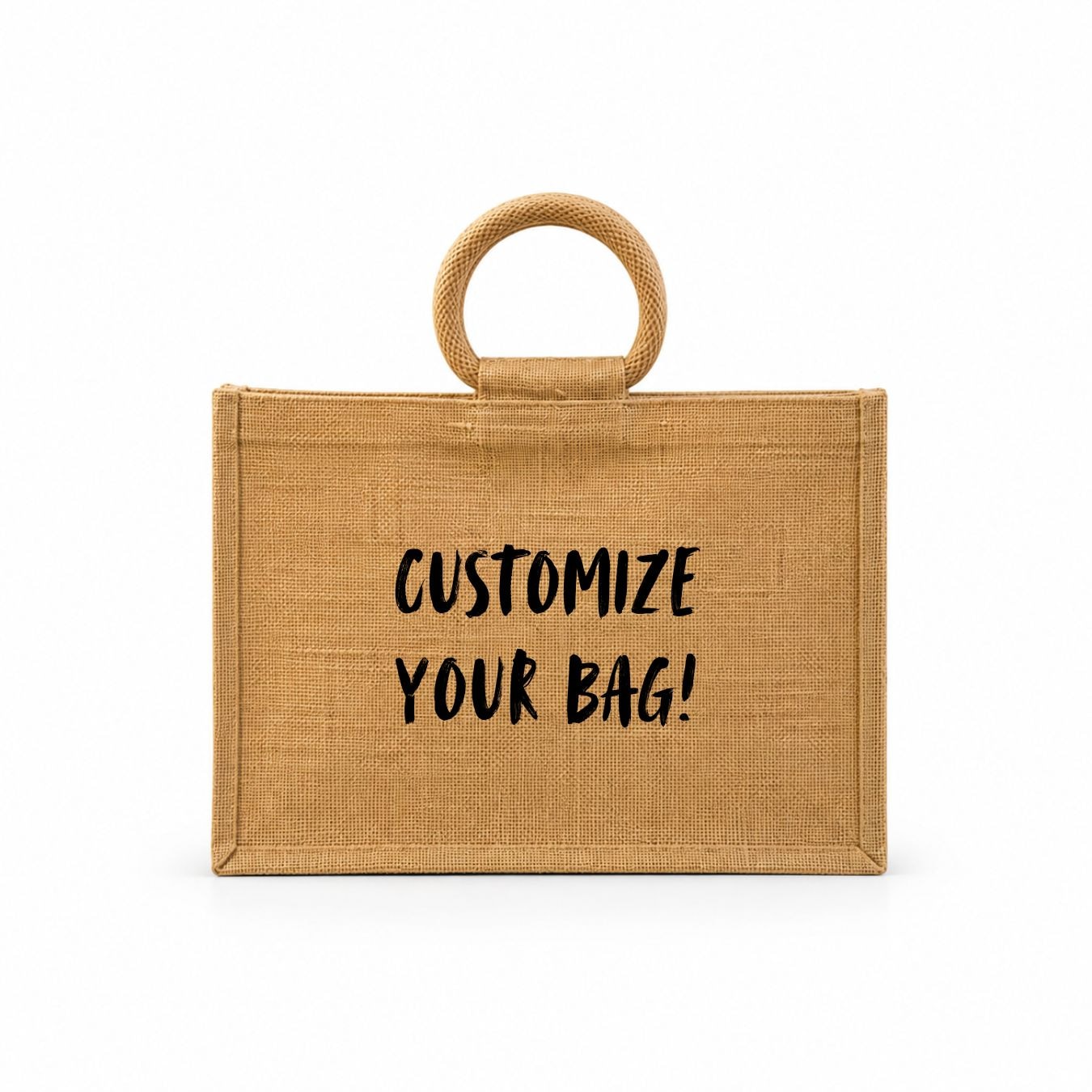 Clear View Jute Hamper Bag | 350 GSM View 7