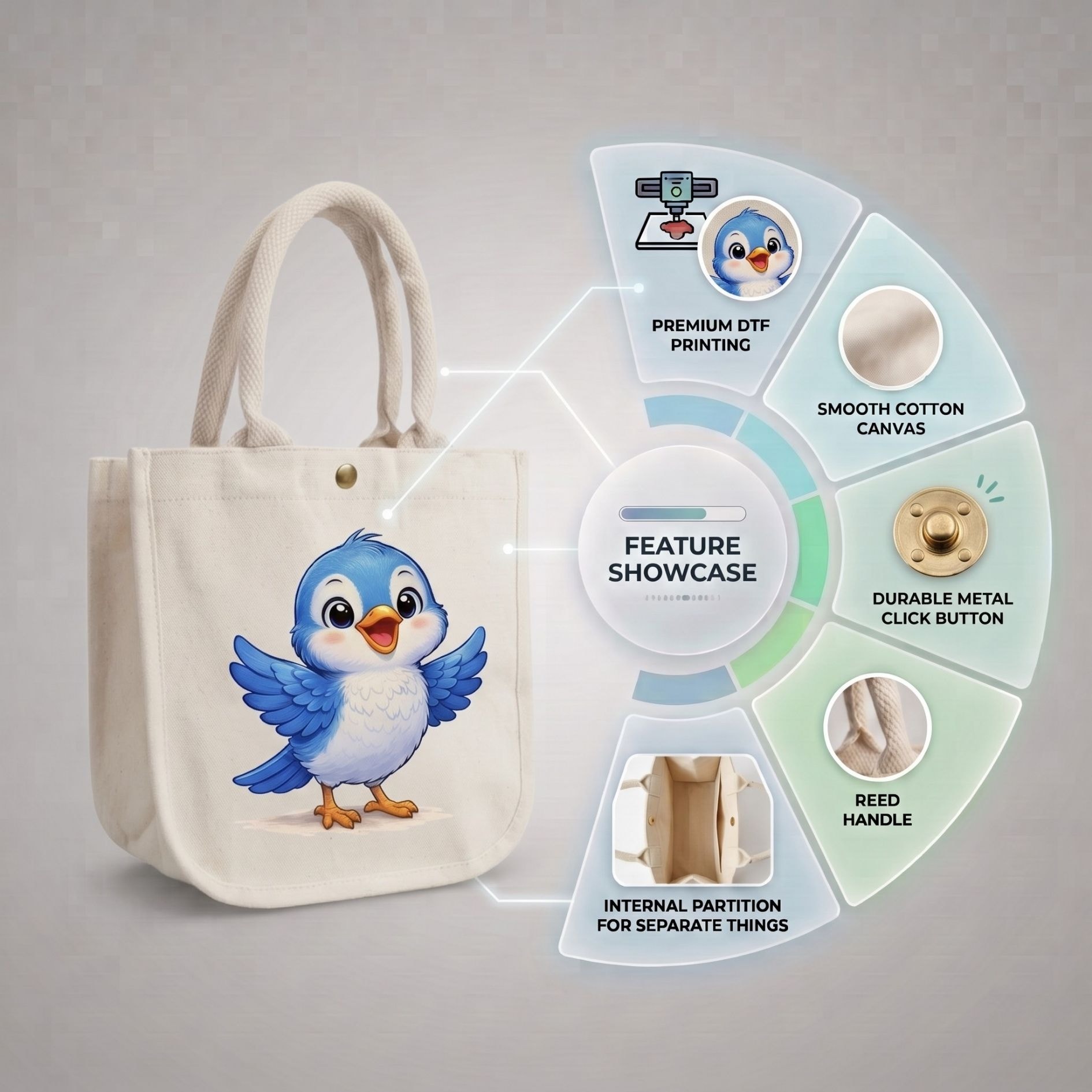 Little Chirp Kids Bag | 300 GSM View 3