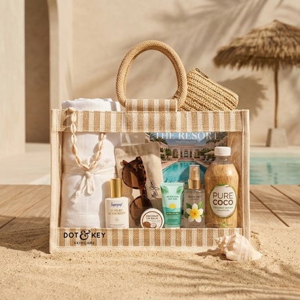 Striped Window Jute Hamper Bag | 350 GSM View 9