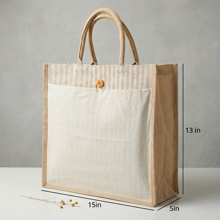 Jute Pocket Bag | 350 GSM View 2