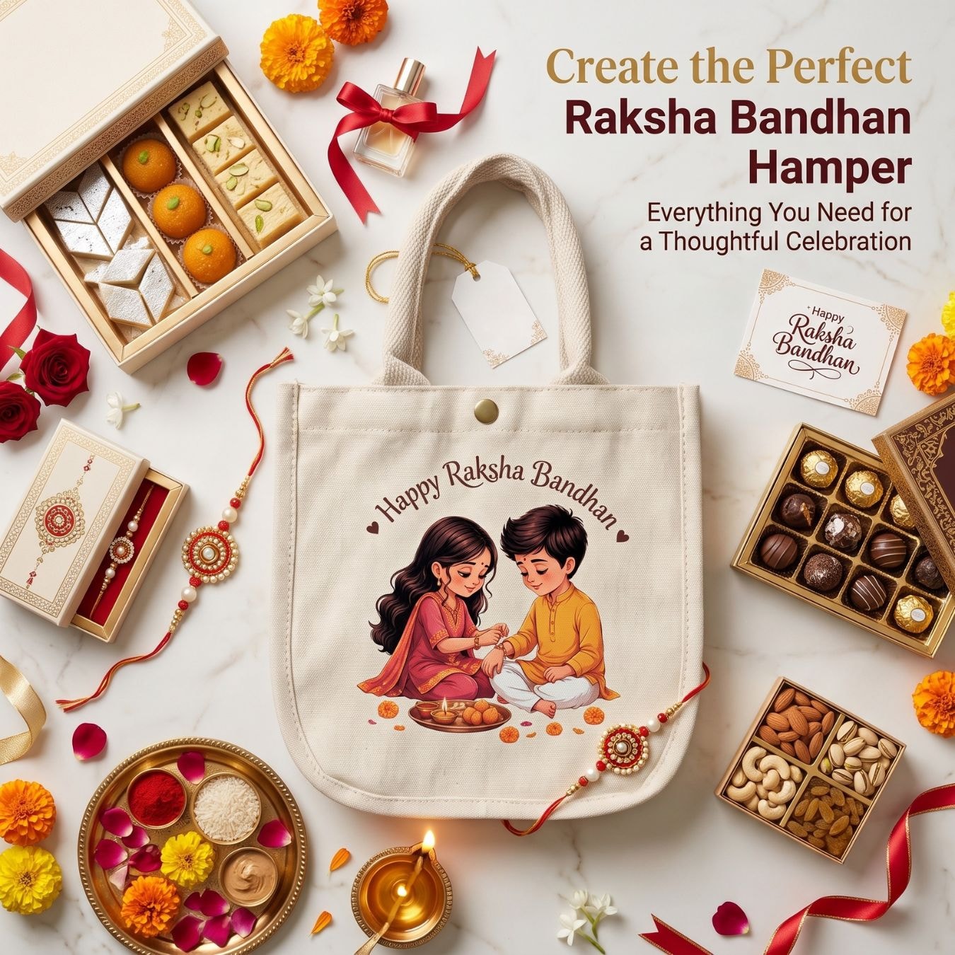 The Thread Of Rakhi Bag | 300 GSM View 6