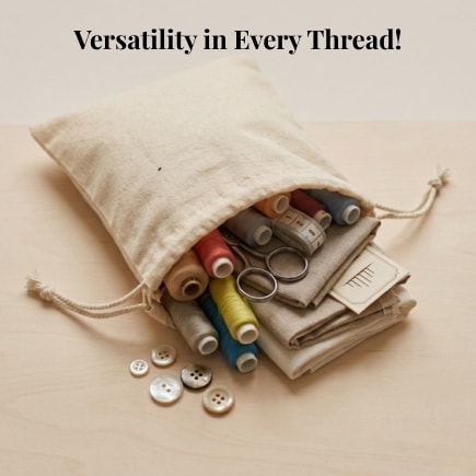6x8 Inches Cotton Drawstring Bag | 150 GSM View 2