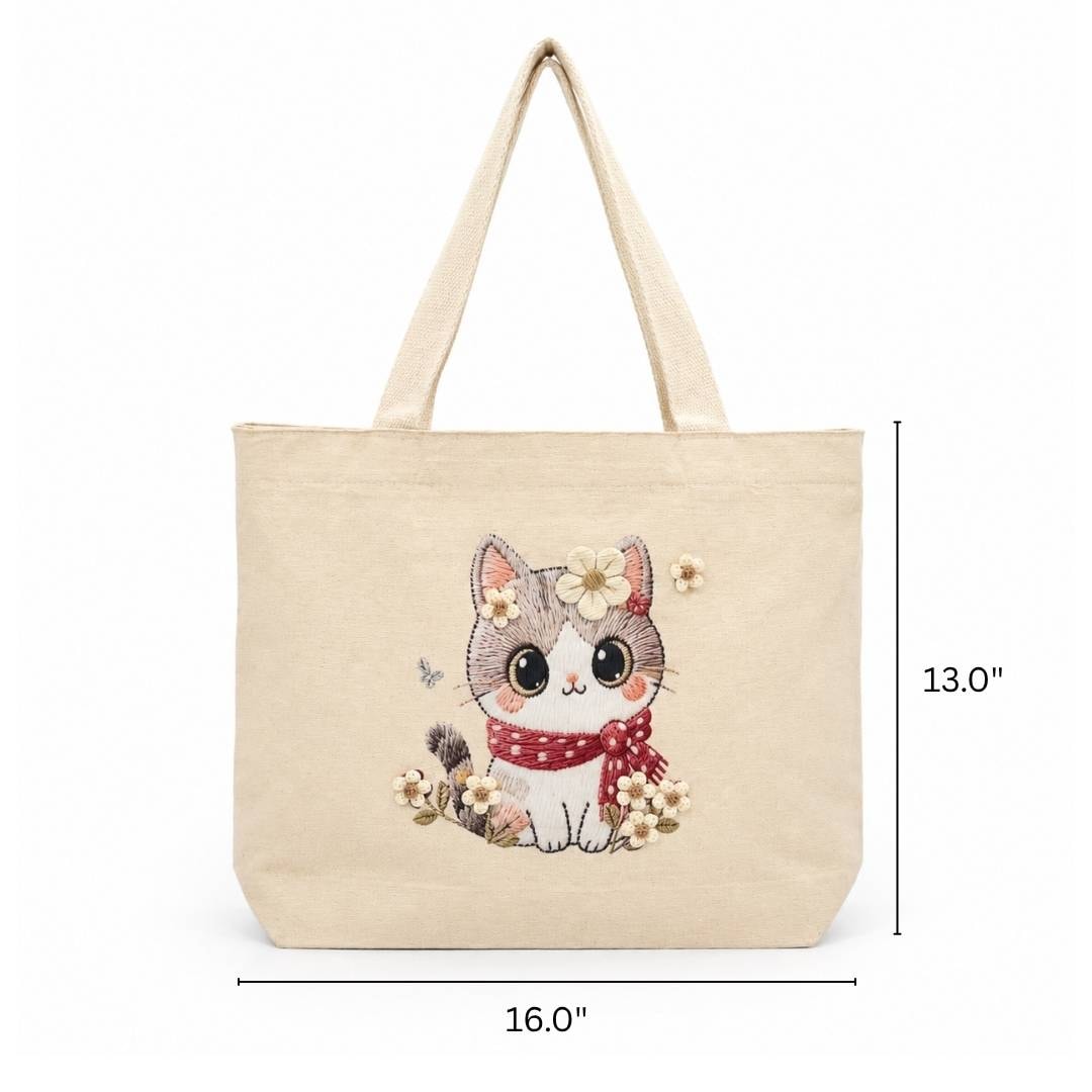 Sweet Kitty Tote Bag | 300 Gsm View 2