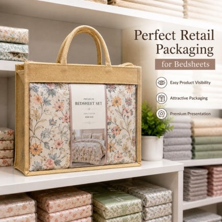 Jute Bedsheet Organizer Bag | 350 GSM View 4