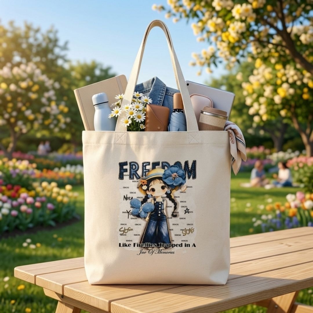 Denim Diary Tote Bag | 300 GSM View 7