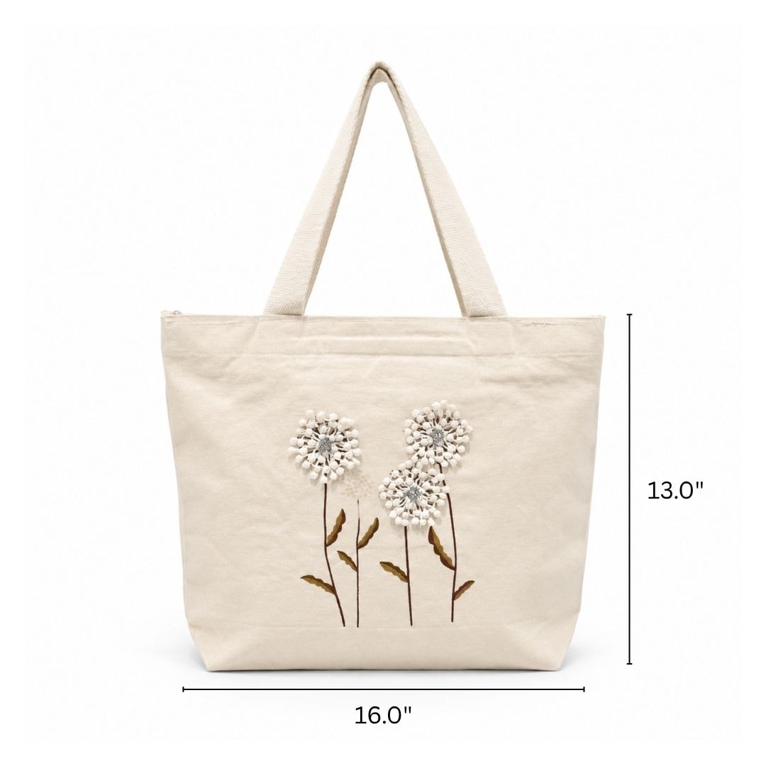 Pom Pom Tote Bag | 300 GSM View 2
