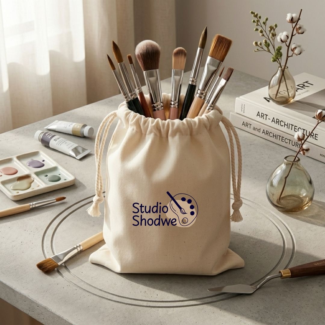 5x8 Inches Cotton Drawstring Bag | 150 GSM View 7