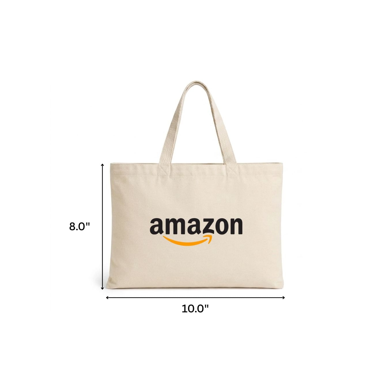 10x8 Inches | Mini Wide Cotton Tote Bag | 150 GSM View 1