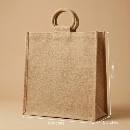 Square Jute Bags | 350 GSM View 2