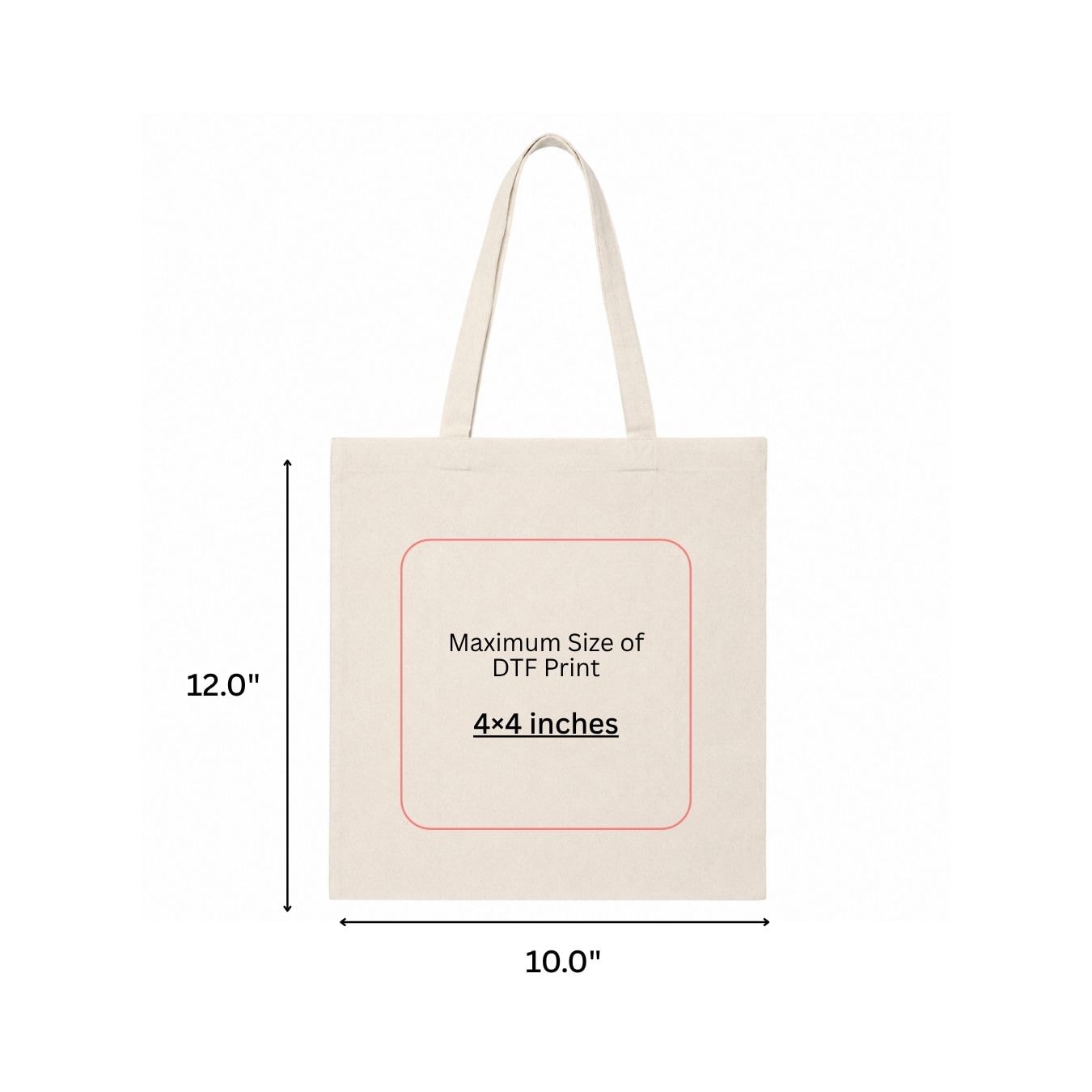 10x12 Inches | Small Essentials Tote Bag View 6