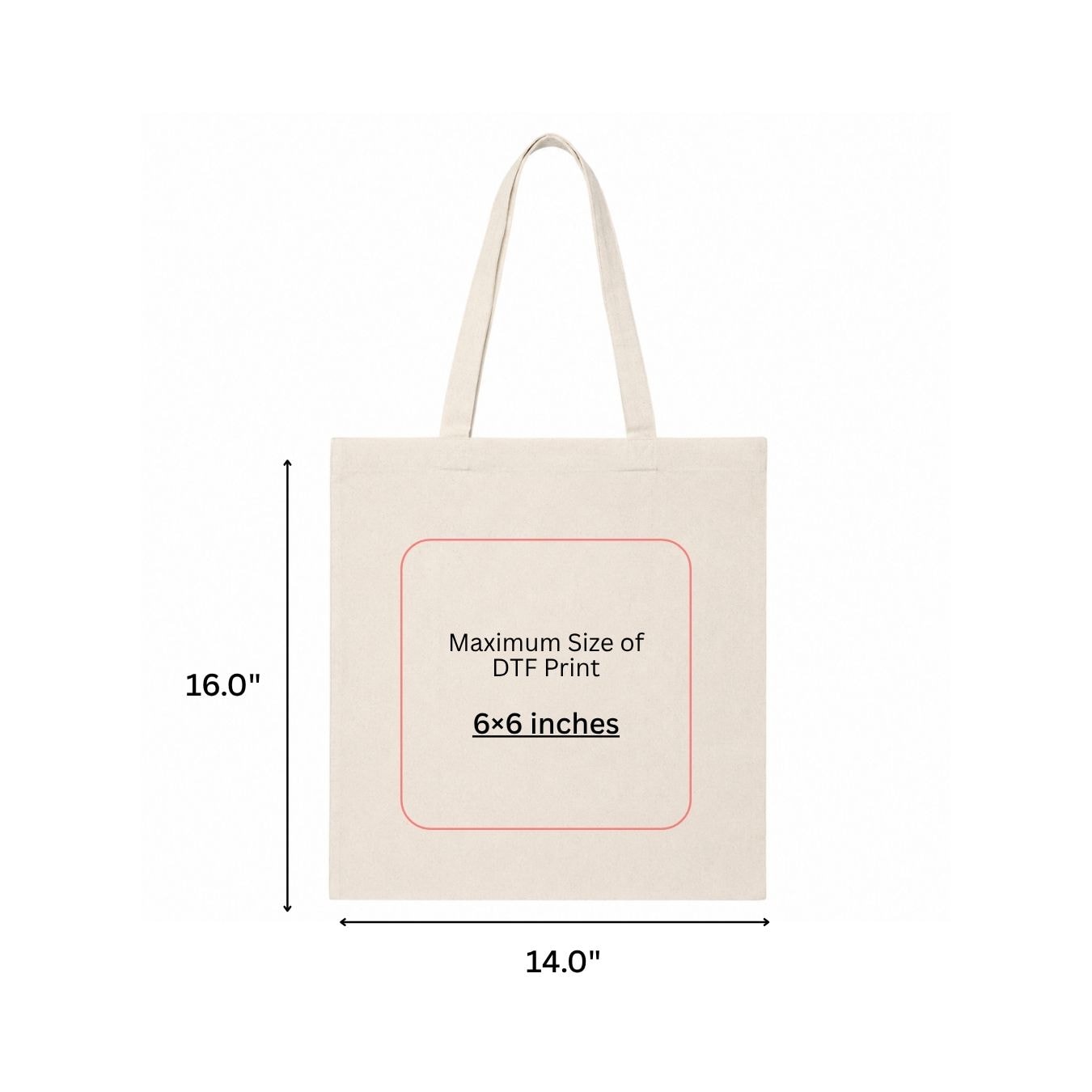 14x16 Inches | Signature Cotton Tote Bag View 6