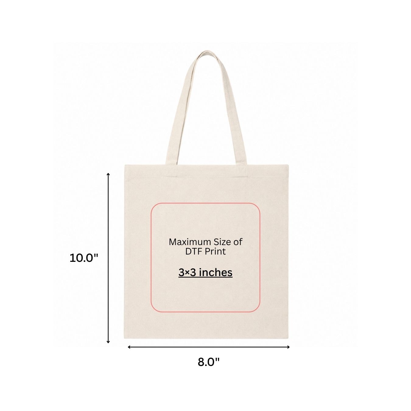 8x10 Inches | Mini Cotton Tote Bag | 150 GSM View 6