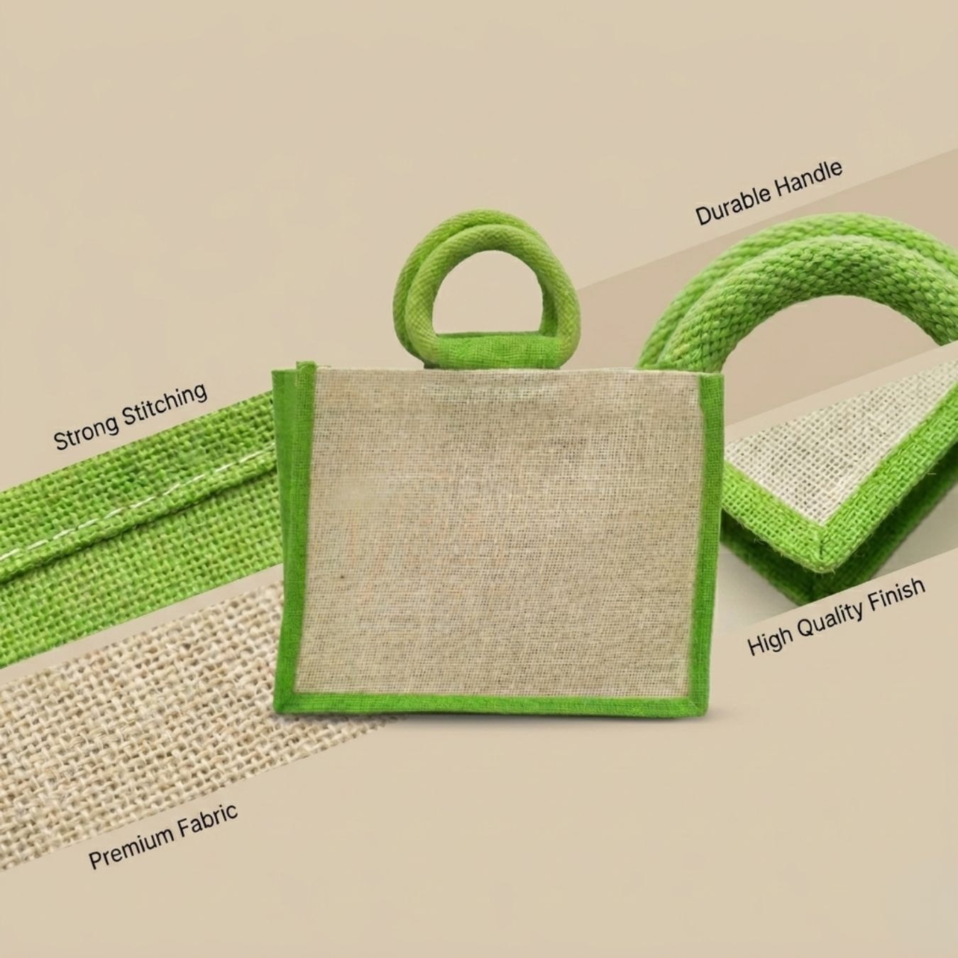 Classic Jute Hamper Bag | 350 GSM View 5