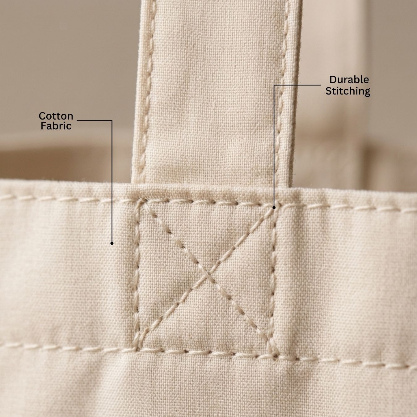 8x10 Inches | Mini Cotton Tote Bag | 150 GSM View 4