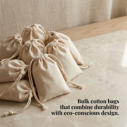 12x16 Inches Cotton Drawstring Bag | 150 GSM View 7
