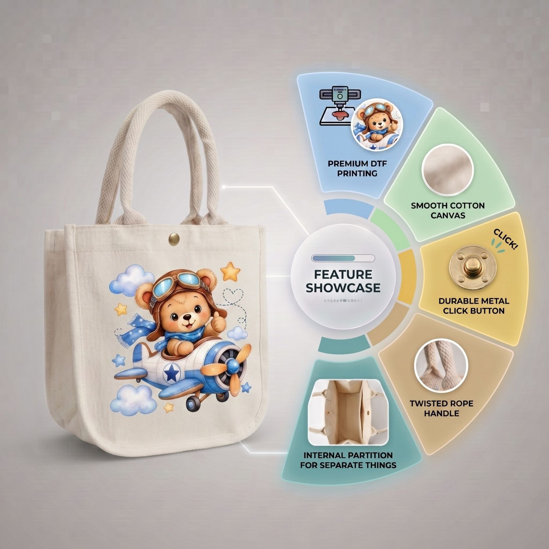 Pilot Bear Kids Bag View 3