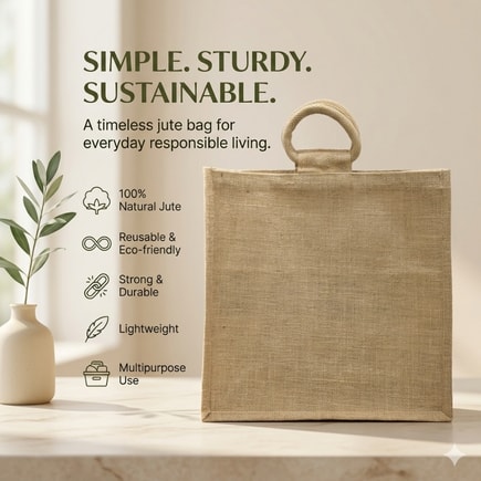 Classic Jute Bag | 350 GSM View 3