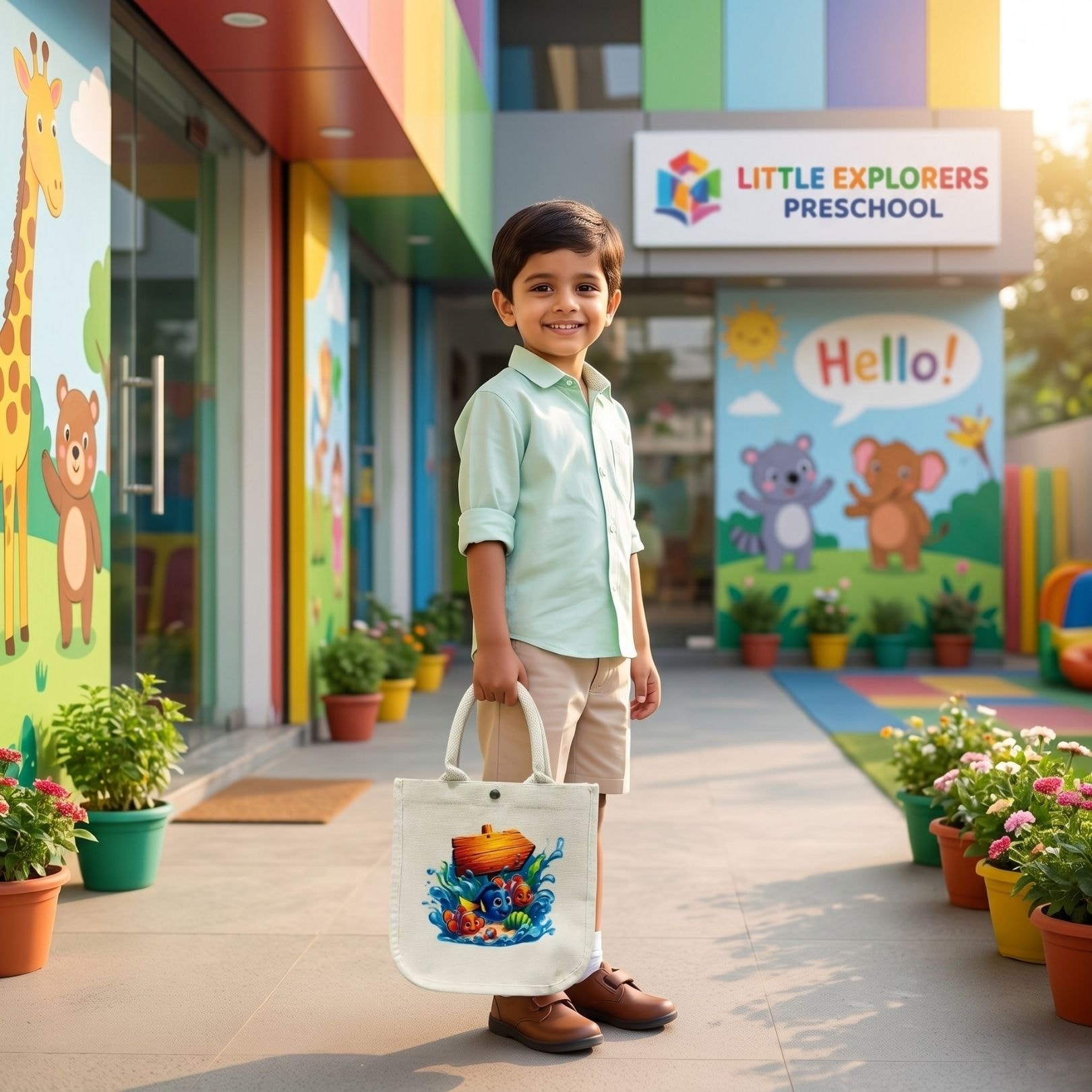 Fishy Fun Kids Bag | 300 GSM View 1