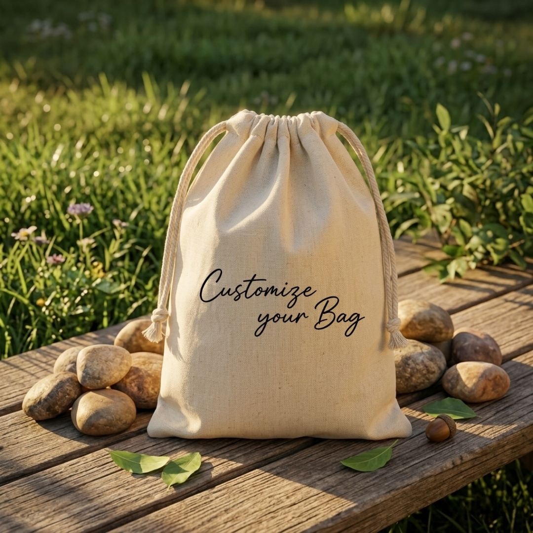 4x6 Inches Cotton Drawstring Bag | 150 GSM View 5