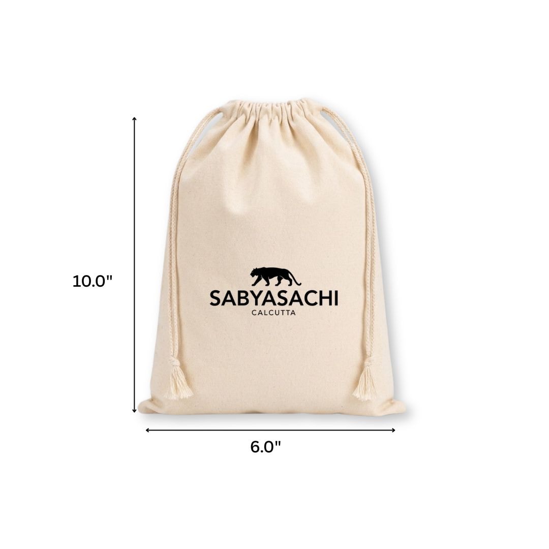 6x10 Inches Cotton Drawstring Bag | 150 GSM View 1