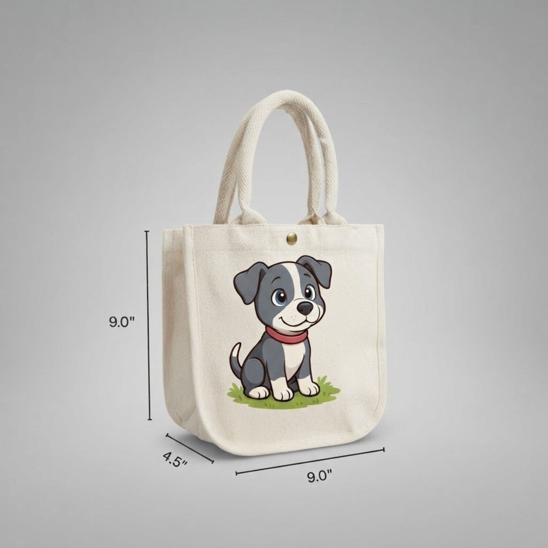 Playful Puppy Mini Kids Bag | 300 GSM View 1