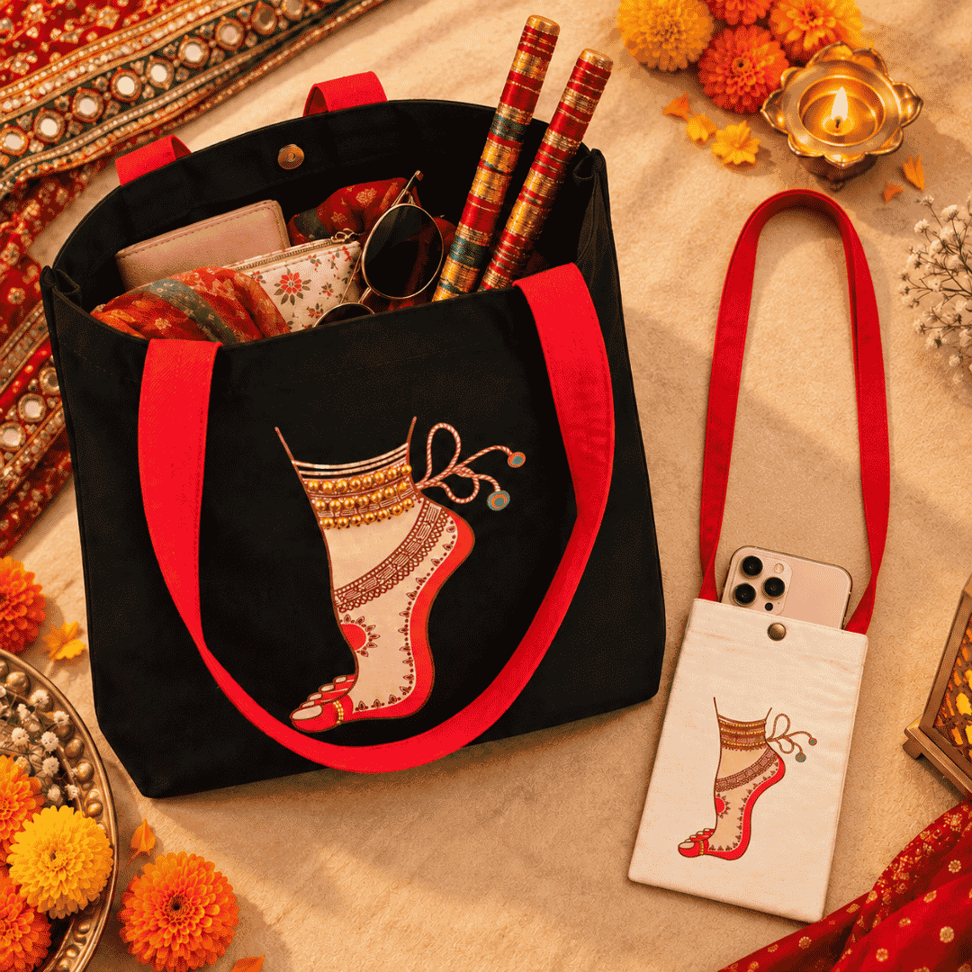 Rangilo Garba Duo | 300 GSM Cotton Fabric View 3