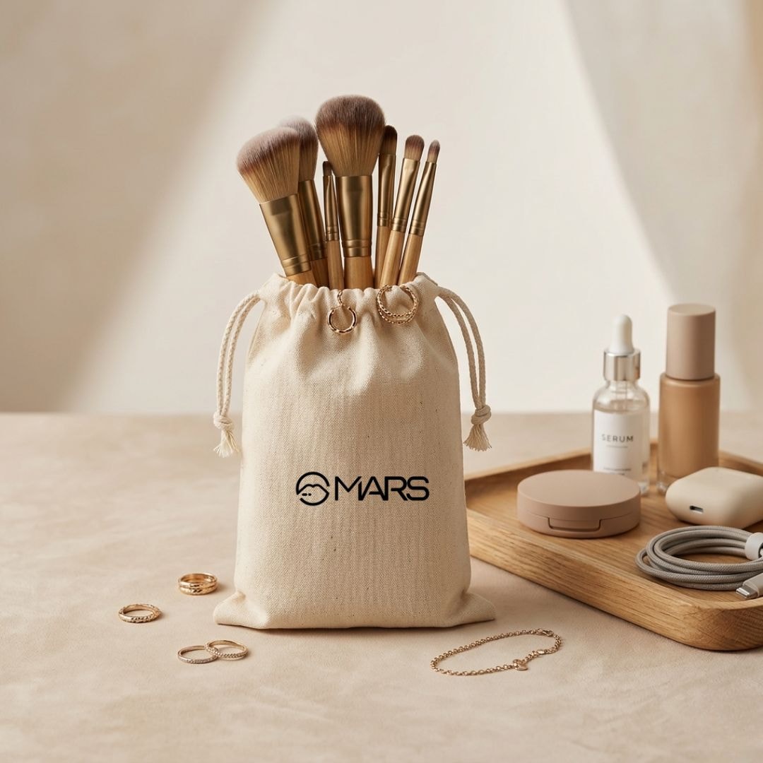 4x6 Inches Cotton Drawstring Bag | 150 GSM View 7