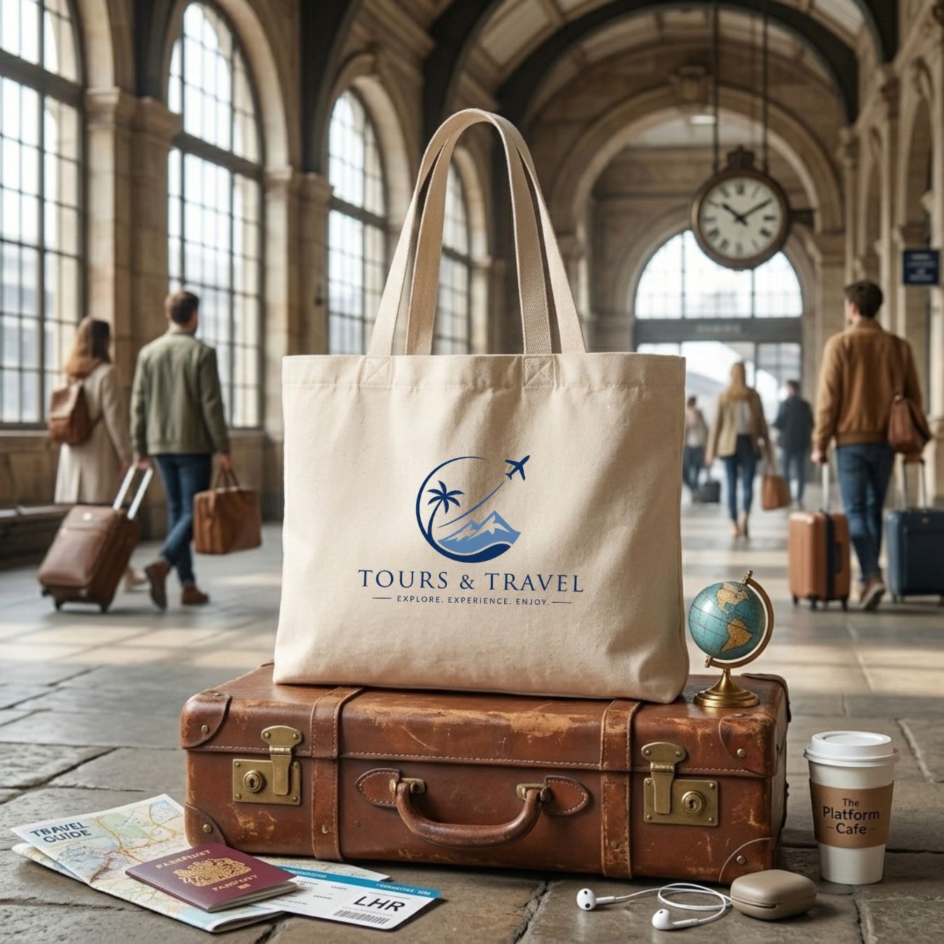 16x14 Inches | Grand Cotton Tote Bag View 7