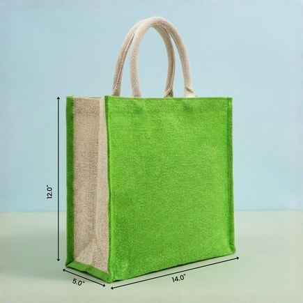 Green Jute Hamper Bag | 350 GSM View 4