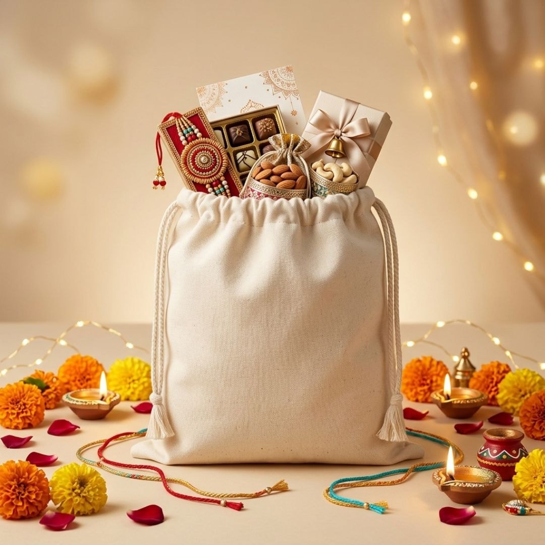 5x7 Inches Cotton Drawstring Bag  | 150 GSM View 4