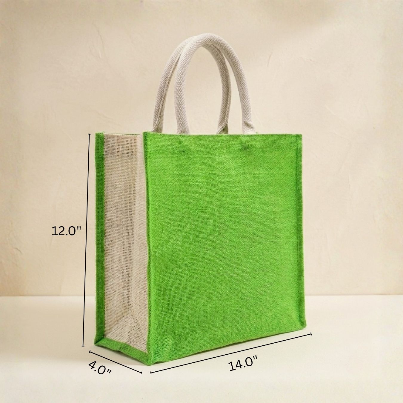 Green Jute Hamper Bag | 350 GSM alternate view