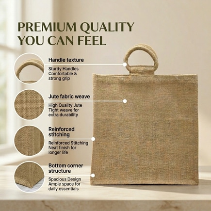 Square Jute Bags | 350 GSM alternate view