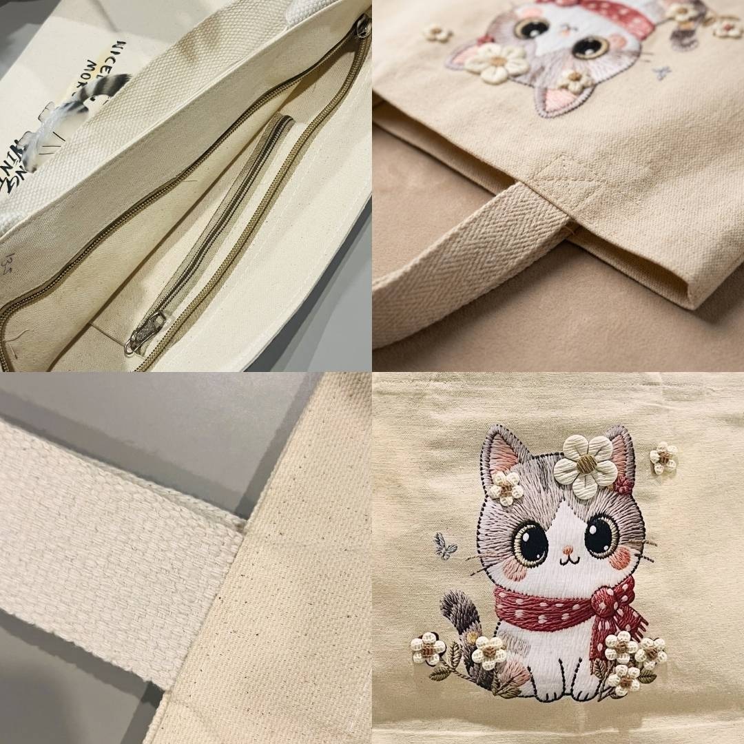 Sweet Kitty Tote Bag | 300 Gsm alternate view