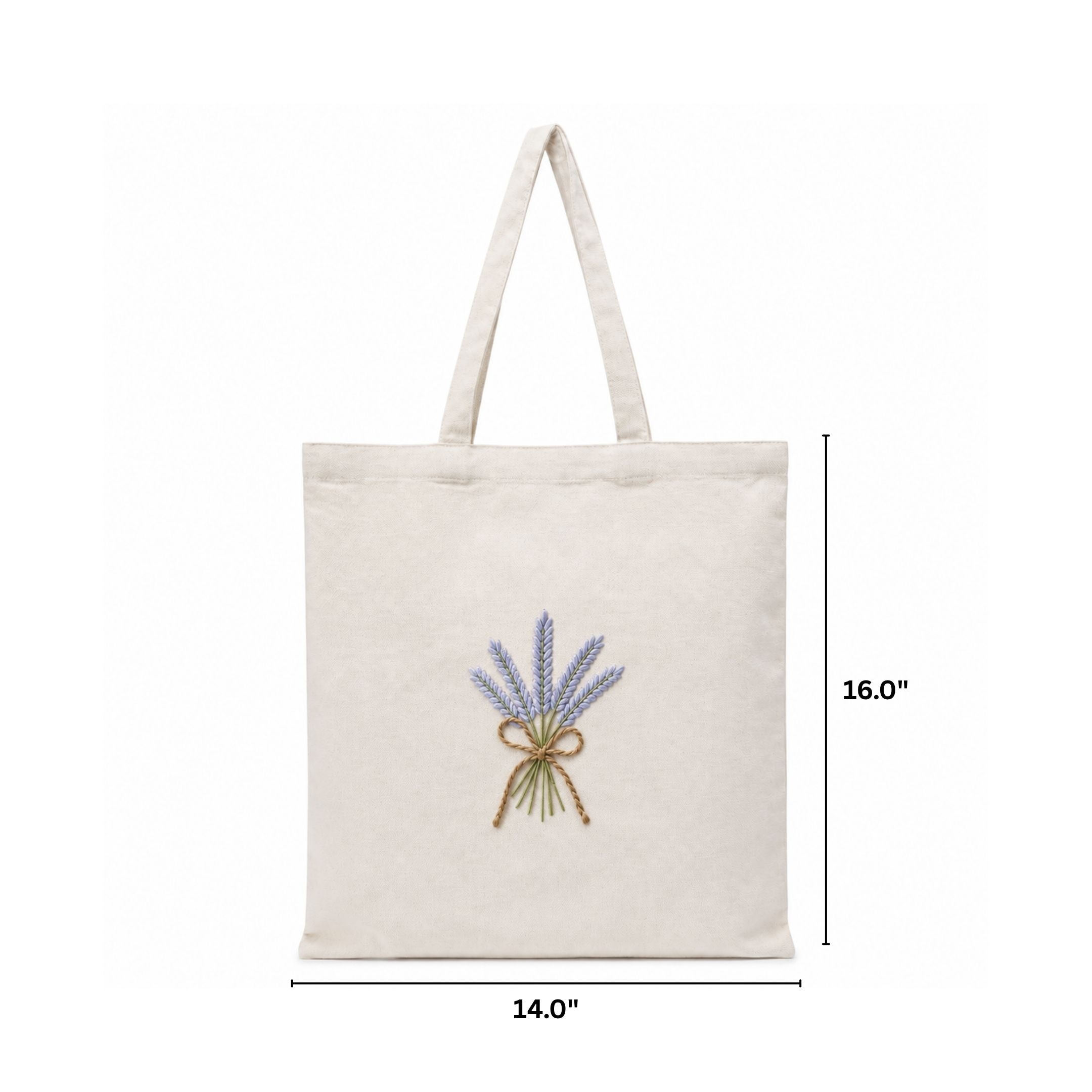 Lavender Grace Handwork Tote Bag