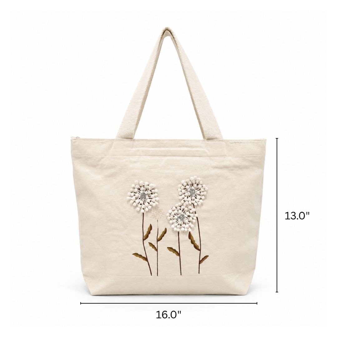 Pom Pom Tote Bag | 300 GSM alternate view