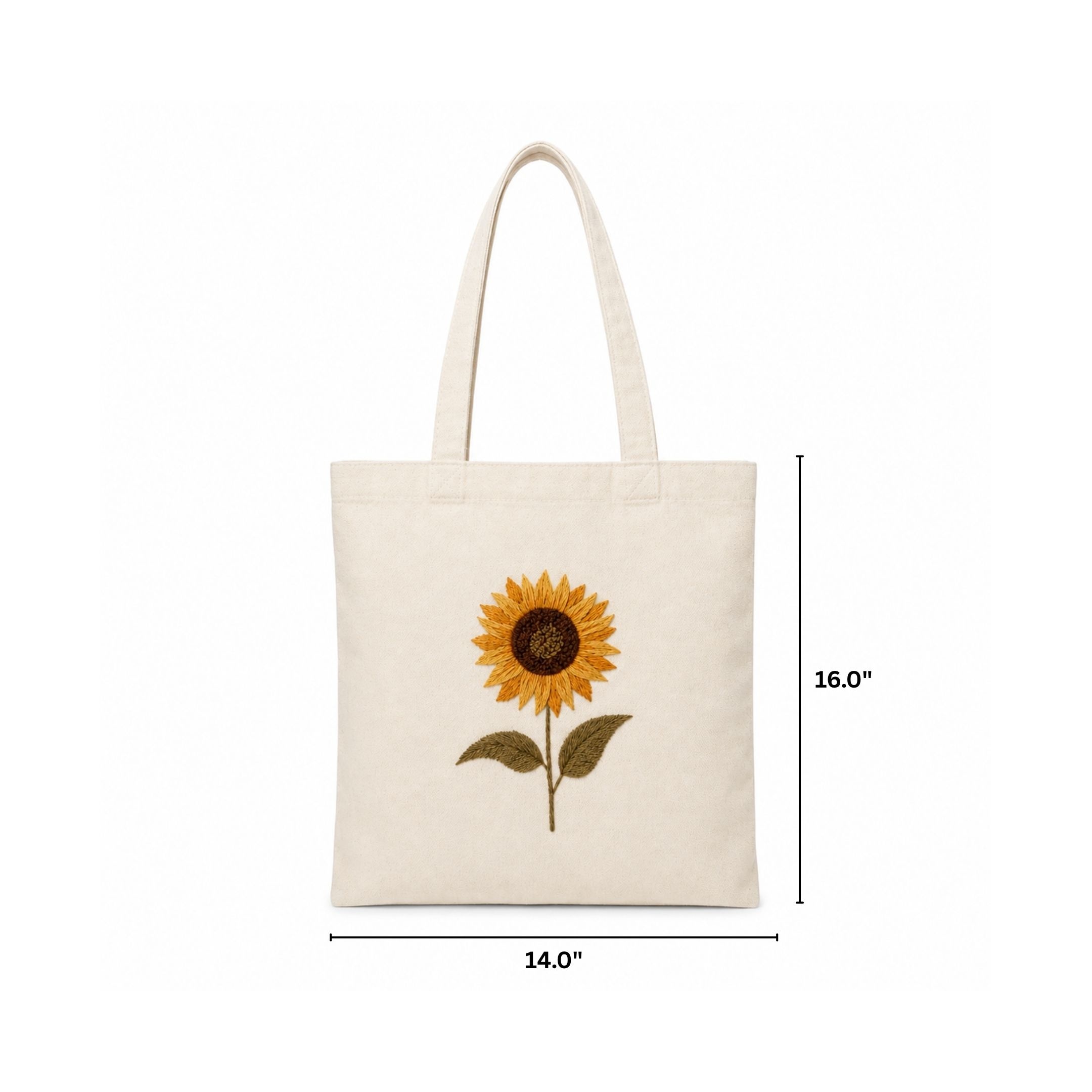 Sunshine Bloom Handwork Tote Bag