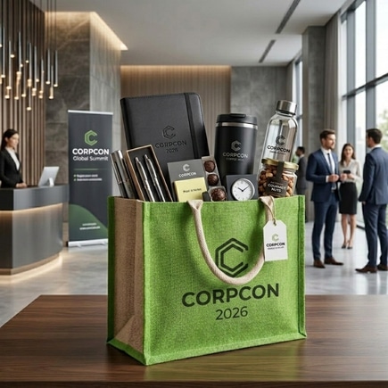 Green Jute Hamper Bag | 350 GSM alternate view
