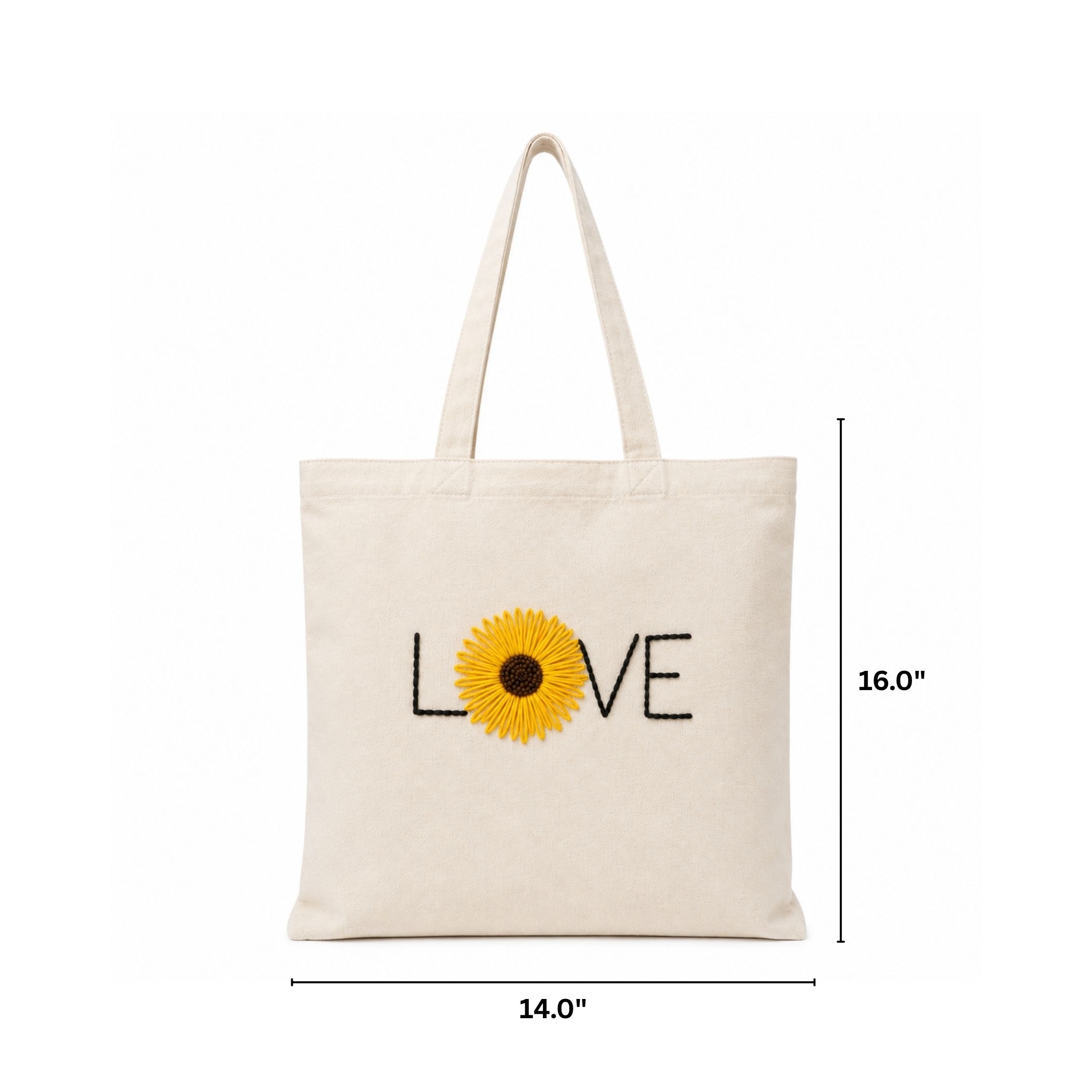 Sunflower Love Handwork Tote Bag