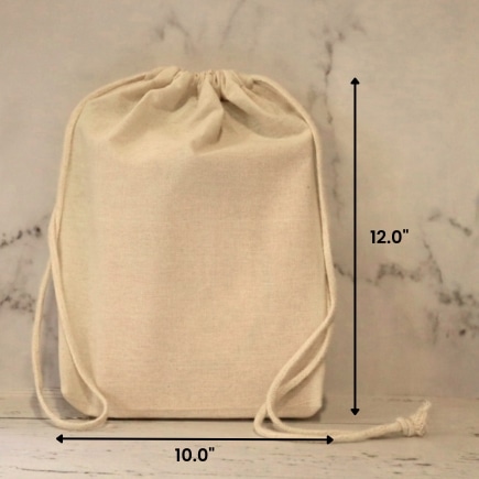 10x12 Inches Cotton Drawstring Bag | 150 GSM