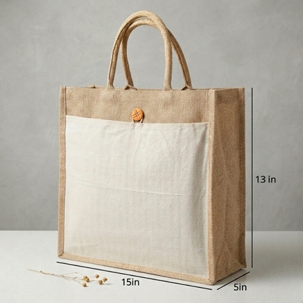 Jute Pocket Bag | 350 GSM