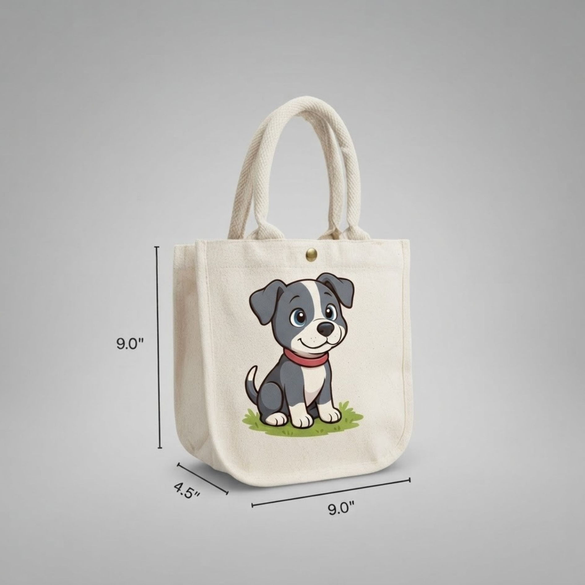 Playful Puppy Mini Kids Bag | 300 GSM